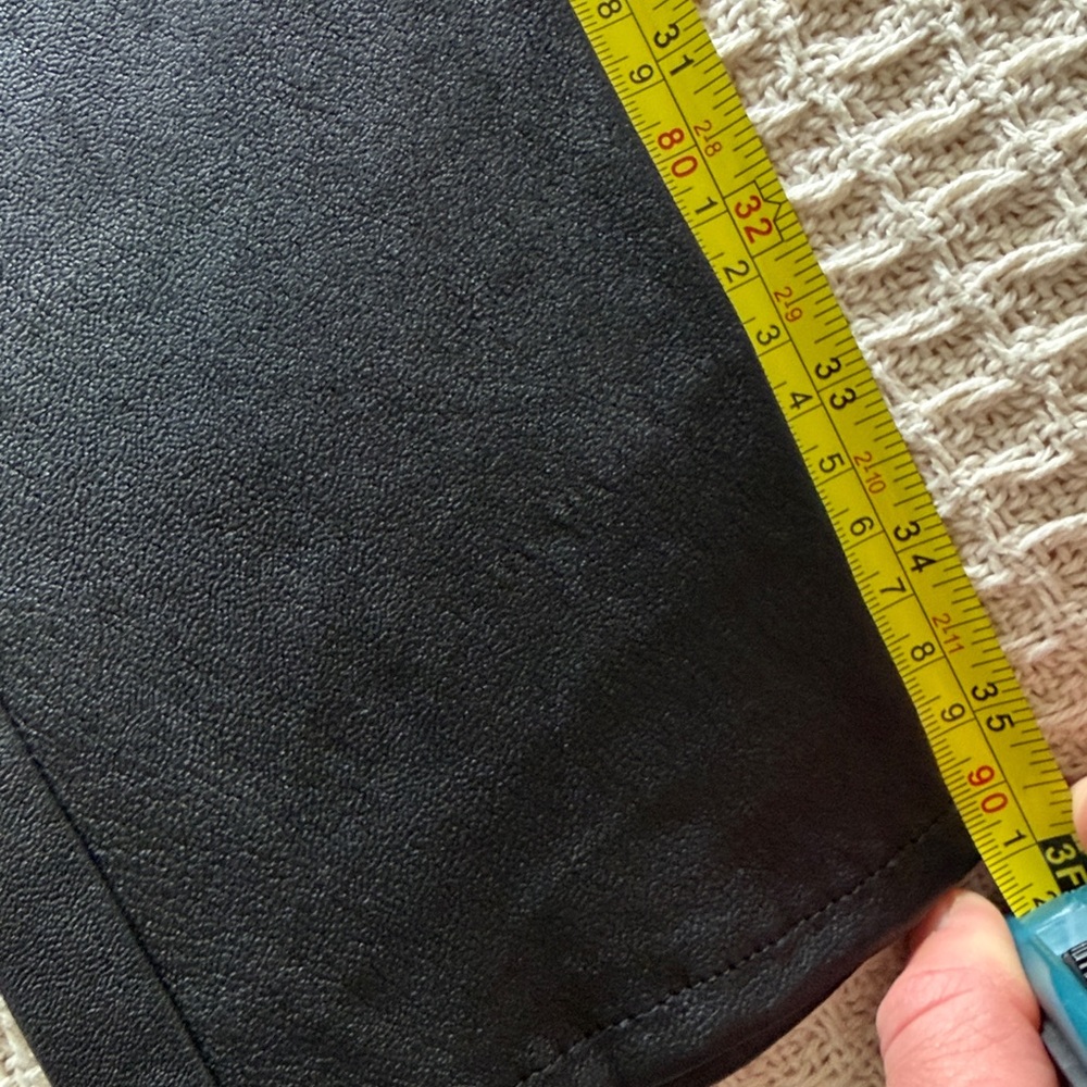 Ralph Lauren Purple Label Black Leather Pants Size 2 - Picture 3 of 13